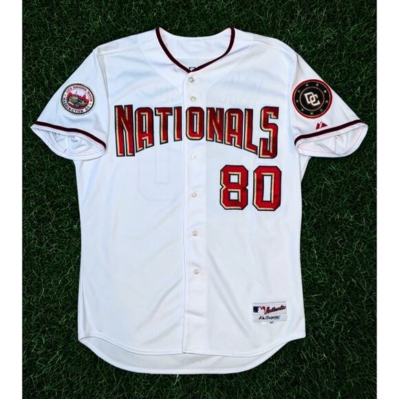 Washington Nationals 2008 Ismael Ramirez Game Worn Jersey Inaugural Season Sz 48 - Picture 2 of 9